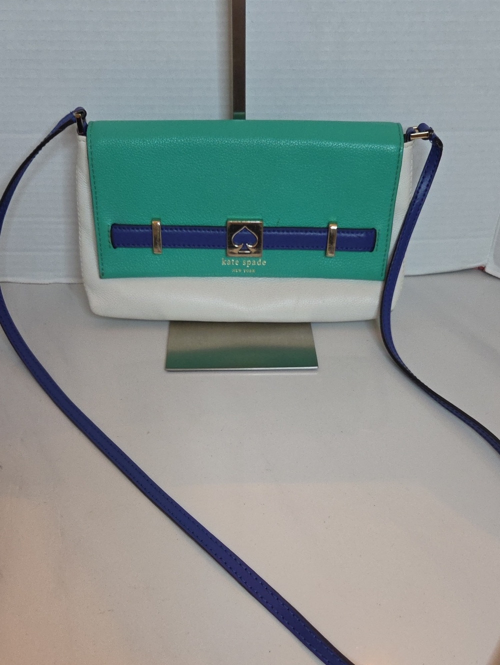 kate spade Green, White & Blue Colorblock Crossbody